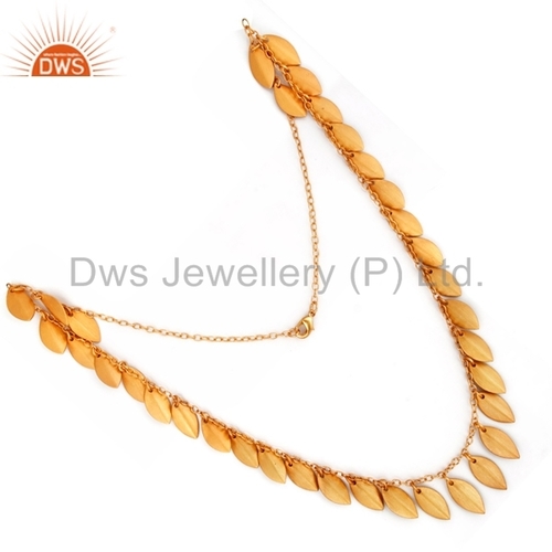18k Gold Plated Simulated Diamond Necklace