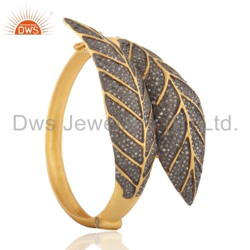 Designer Gold Plated Diamond Bangle Jewelry