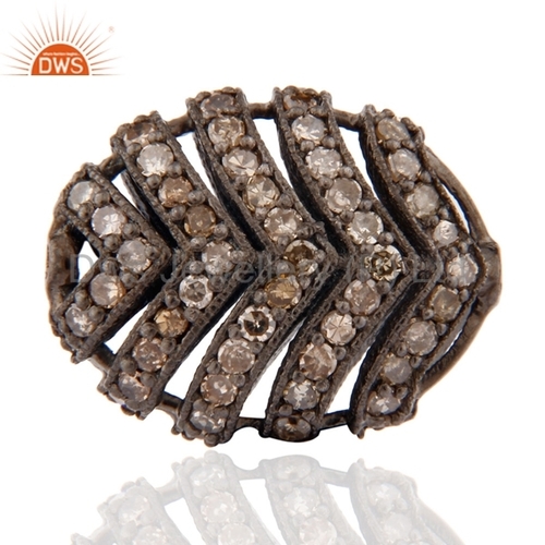 Round Brilliant Cut Pave Set Diamond Finding Jewelry