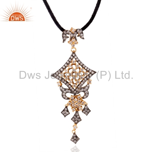 Sterling Silver Zircon Pendant