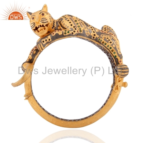 Diamond Emerald Ruby Sapphire Traditional Bangle