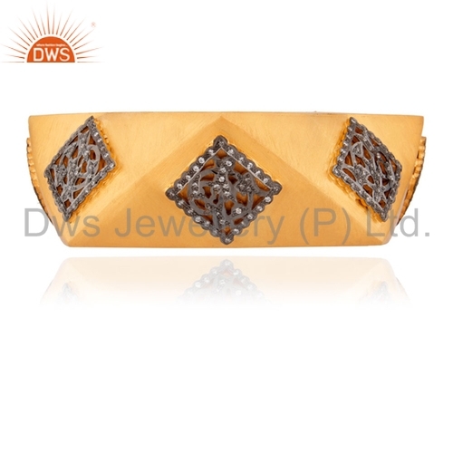 24k Gold Vermeil Sterling Silvar Bangle