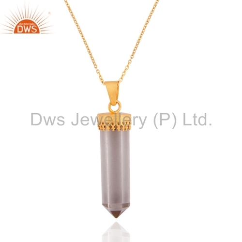 Quartz Crystal Sterling Silver Pendant