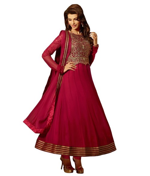 Red Designer Ladies Suit