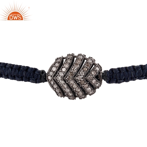 Designer 925 Silver Pave Diamond Bracelet
