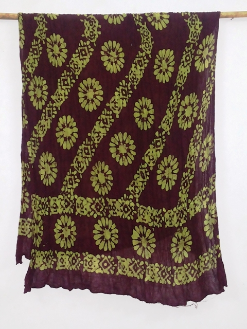 100% Silk tye dye silk scarfs of india