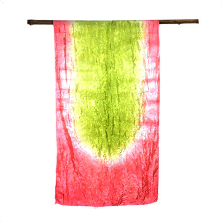 100% Silk tye dye silk scarfs of india