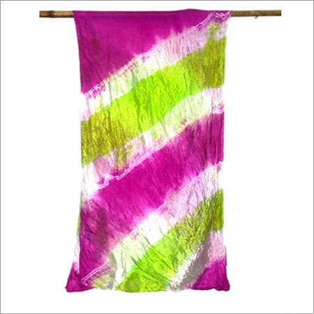 100% Silk tye dye silk scarfs of india