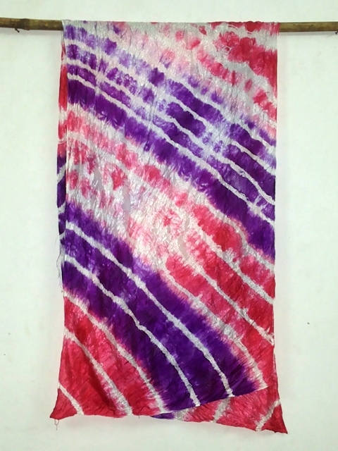 100% Silk tye dye silk scarfs of india