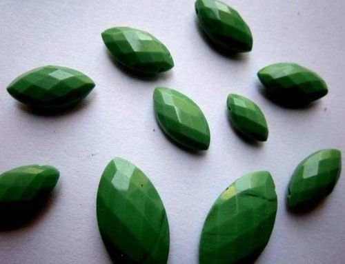 Pear Cut 10 Pcs Chrysoprase Faceted Marquise Drilled Beads