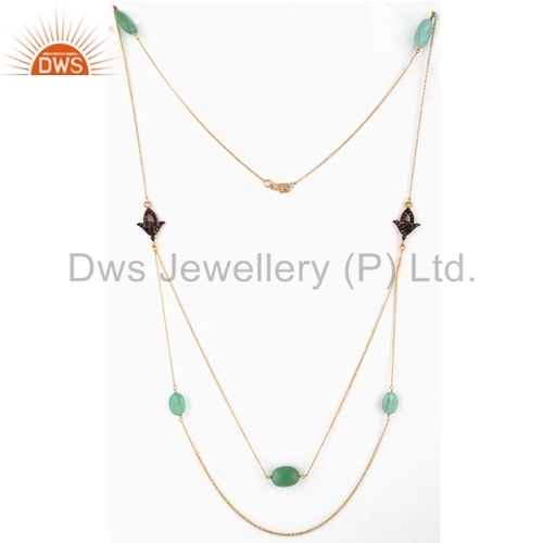 Pave Diamond Necklaces