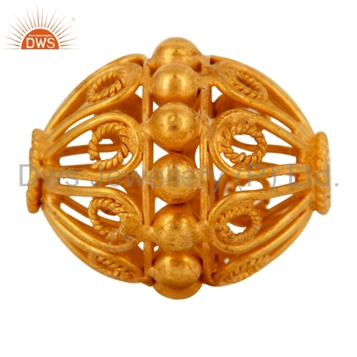 18k Yellow Gold Findings & Beads