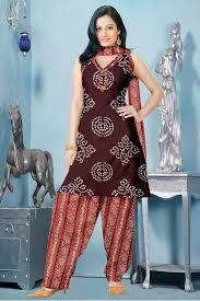 Cotton Bandhej suit
