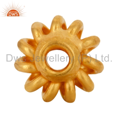 Solid Yellow Gold 18K Bead Charm