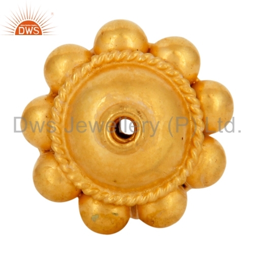 18K Solid Yellow Gold Spacer Bead