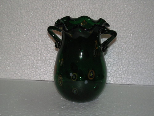 Green Glass Vases