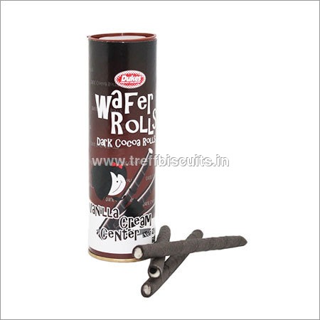 Dark Cocoa with Vanilla Cream Premium Wafer Rolls By Ravi Foods Pvt. Ltd.