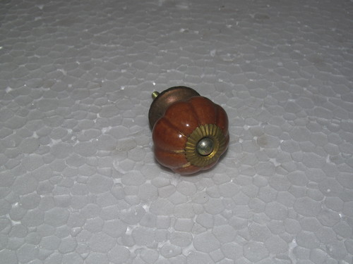 Glassware - Glass and Metal, 2x2x2 cm, Orange | Elegant Design, Durable, Unique Round Shape, Easy to Clean, Versatile Use