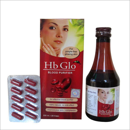 HB GLO Syrup (Blood Purifier Syrup with Capsules)
