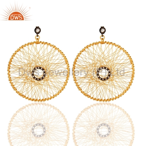 925 Sterling Silver Wire Design Earrings Gender: Women