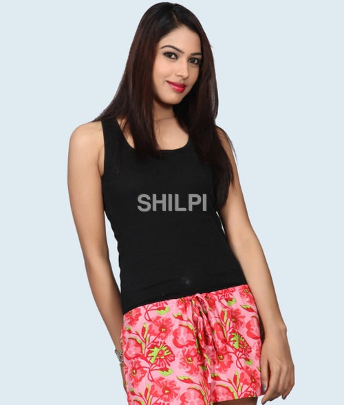 Washable Pink Floral Printed Hot Pant