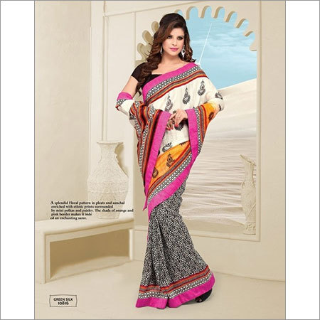 Printed Designer Saree - Soft Silk, 5.5 Meters, Multicolor | Elegant Design, Vibrant Prints, Comfortable Wear