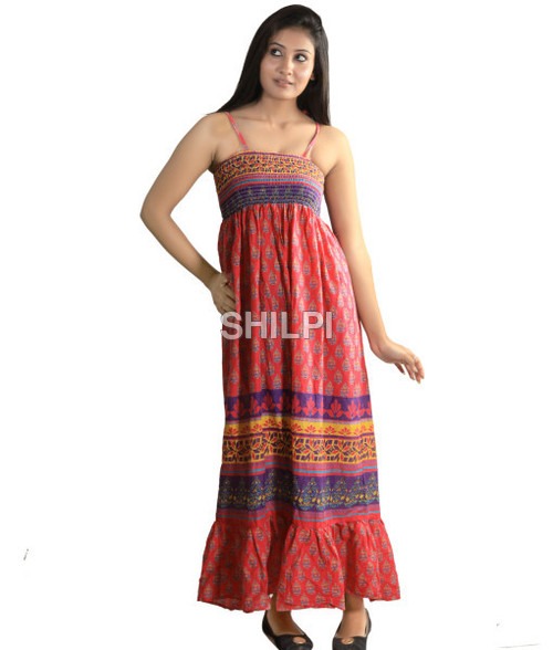 Quick Dry Pink Maxi Dress