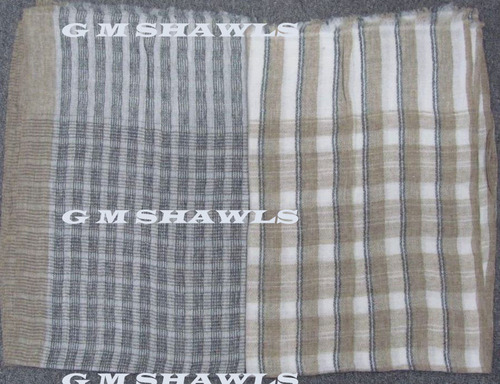 Fine Wool Check Stoles