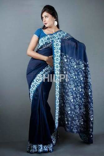 Washable Hand Block Printed Saree