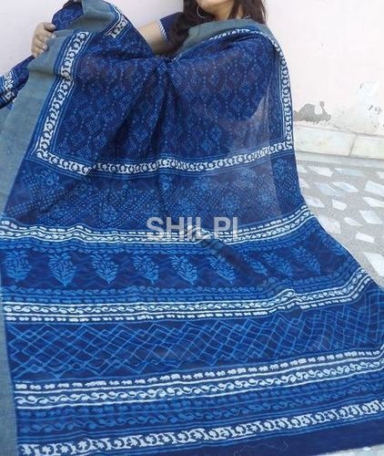 Washable Hand Block Printed Saree