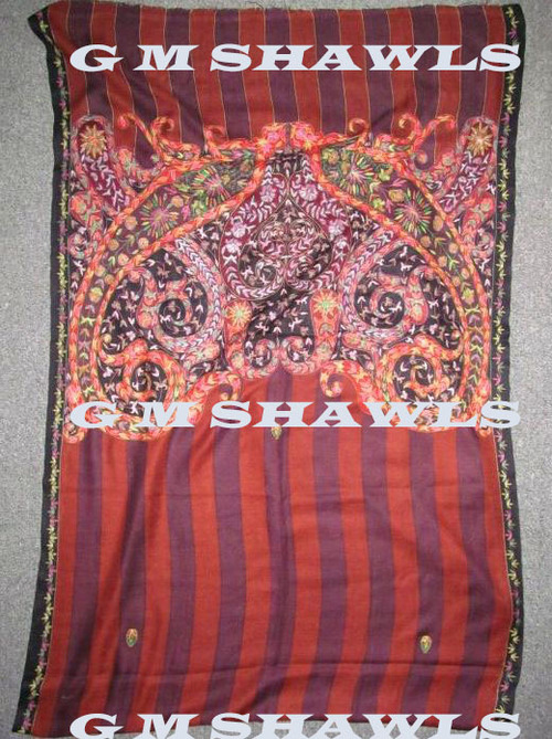Kalamkari Stoles - Cotton Blend, 70x200 cm, Burgundy | Handcrafted Embroidery, Intricate Design, Soft Fabric, Elegant Style