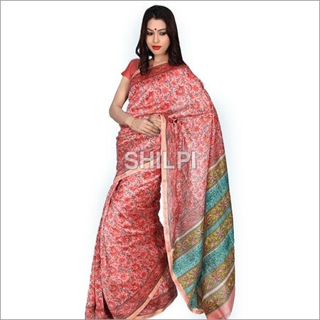 Washable Hand Block Printed Saree