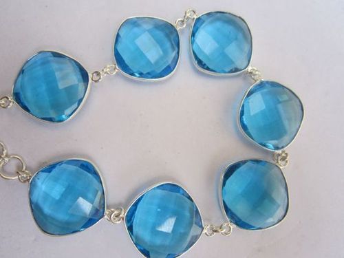 92 cts Bt quartz 7pcs connectors 8 inch ready to wear bracelet 