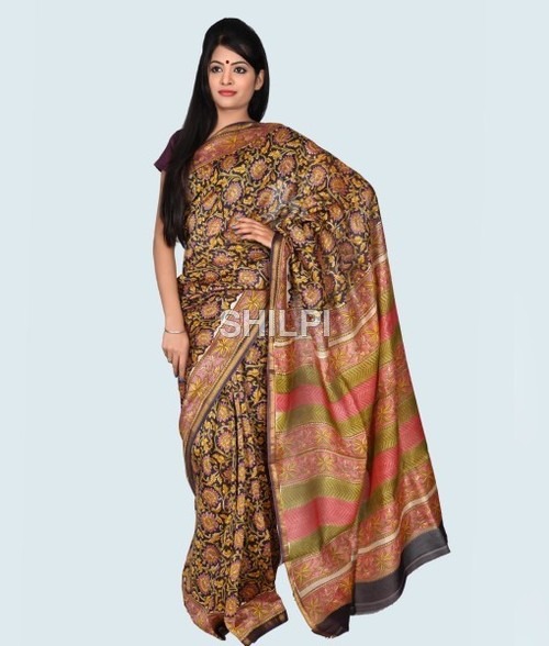 Quick Dry Hand Block Printed Saree