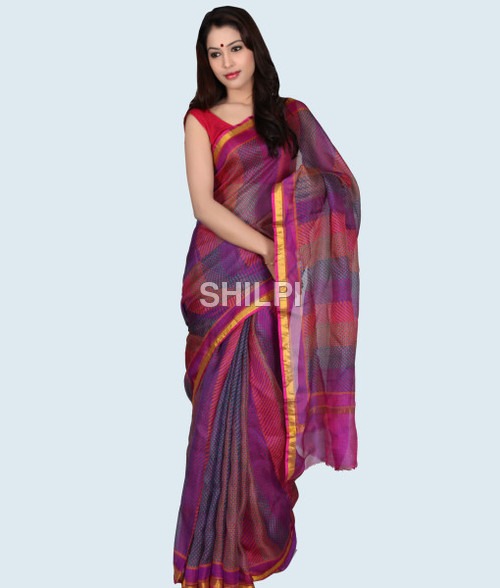 Quick Dry Hand Block Printed Saree
