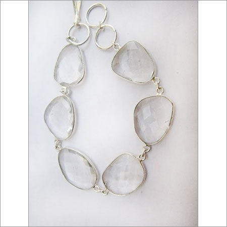 65 cts crystal  6pcs connectors 8 inch ready to wear bracelet 