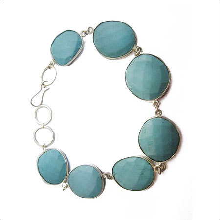  69 cts turquooise7pcs connectors 8 inch ready to wear bracelet 