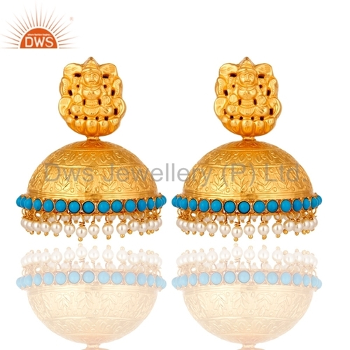 South Indian Temple Earrings Jewelry Gender: Women