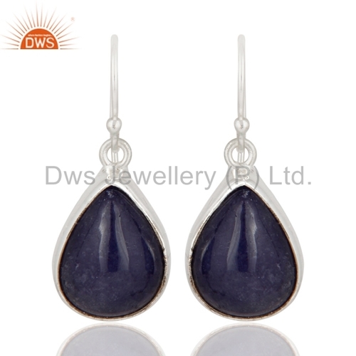 Sterling Silver Tanzanite Stone Earrings