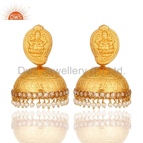 22K Gold Plated Temple Earrings