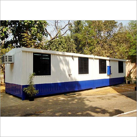Portable Cabin - Steel and Wooden Structure | PVC, Alloy Aluminum, and Wooden Doors, Alloy Aluminum Windows, Ideal for Warehouse, Shop, Workshop, Office