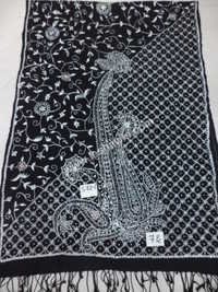 Silk Pashmina Embroidered Beaded Paisley Stoles - 70x200 Cm | Hand Made, Assorted Colors For Women, Daily And Prayer Use