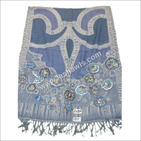 Mixcolor Jamawar Embroidered Stole