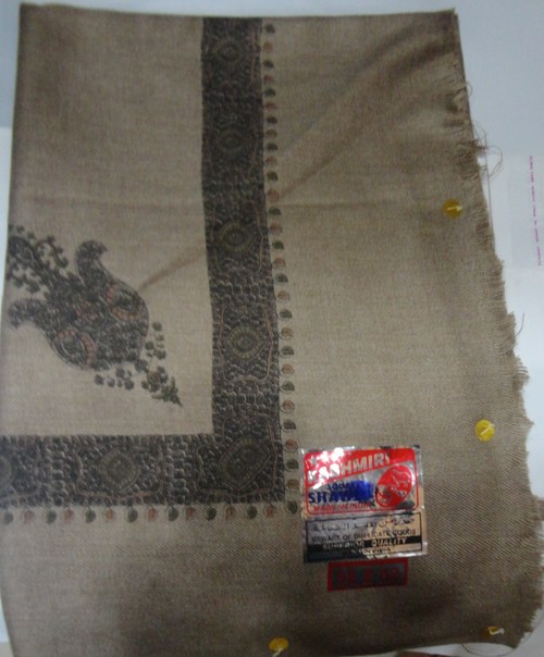 Square Printed Border Shawl