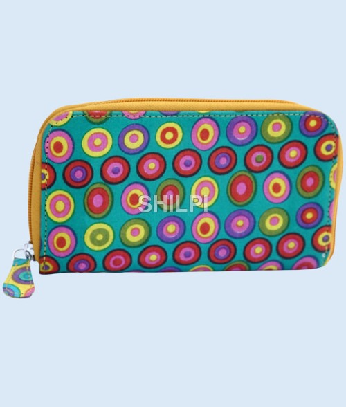 Light In Weight Multi Circle Print Wallet