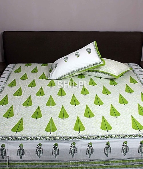 Light In Weight Cotton Hand Block Printed Bed Sheet