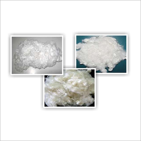 Off White Polyester Staple Fiber