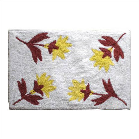 Flower Printed Bath Mat
