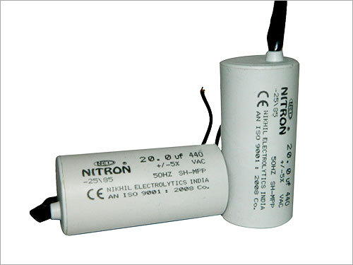 Light Grey Ac Motor Run Capacitor