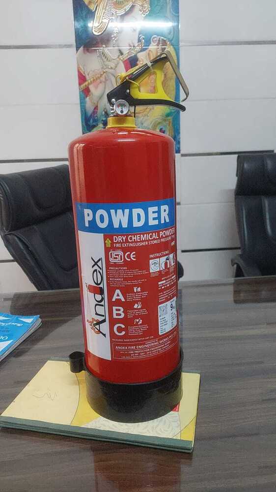 Red Dry Powder Fire Extinguisher